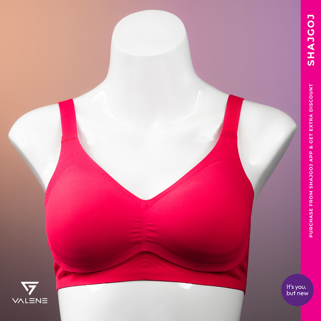 Valene FeatherFlex Seamless Bra - Red