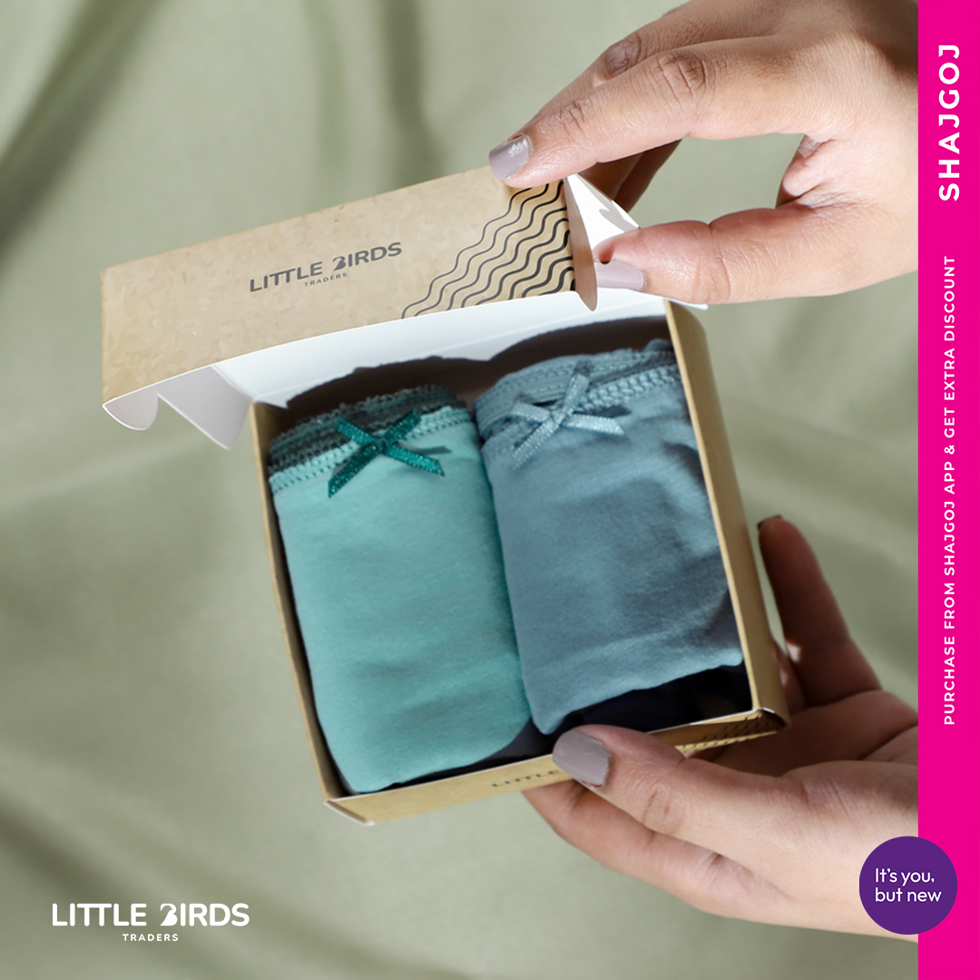 Little Birds Regular Wear Cotton Duo Box - Mix